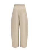 Max Mara Olmo technical cotton jersey Pants - Roccia