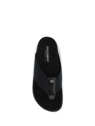 Dolce & Gabbana Logo thong Sandals - Black