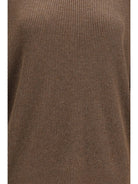 The Row Phef cotton and cashmere Sweater - Fudge