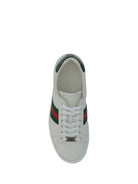 Gucci Leather Sneakers - Gr.Whi/Vrv/Green Ace