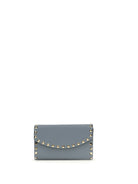 Valentino Rockstud chain Wallet - Stone Grey