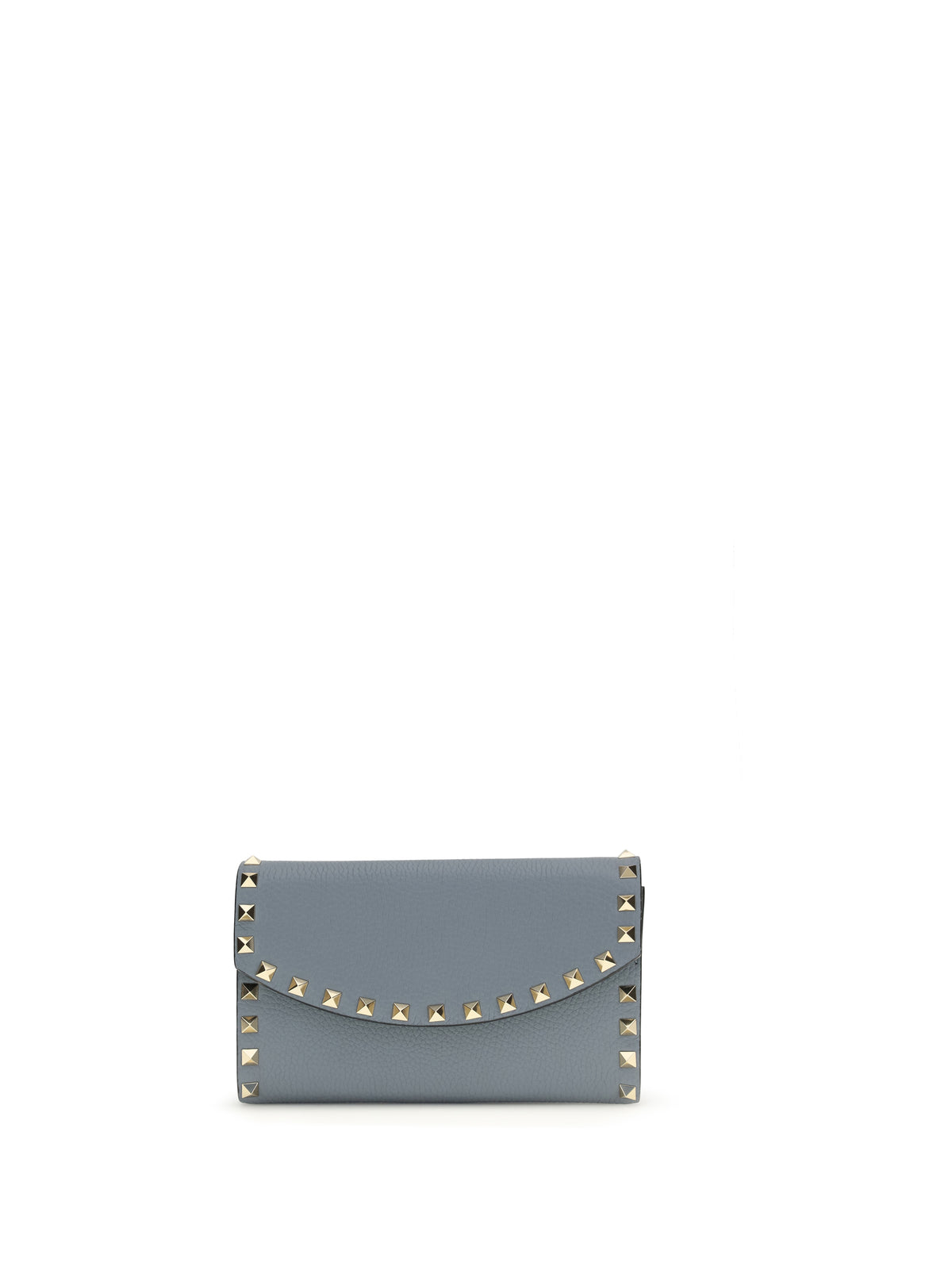 Valentino Rockstud chain Wallet - Stone Grey