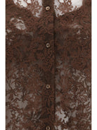 Ermanno Scervino Lace Shirt - French Roast
