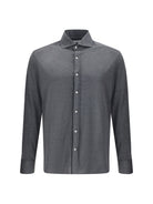 Brunello Cucinelli Silk Shirt - Dark Grey
