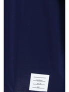 Thom Browne Jersey T-shirt with ribbed cuffs - Navy