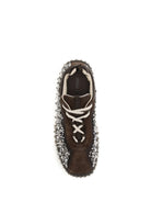 Miu Miu Suede and technical fabric Sneakers with crystals - Moro