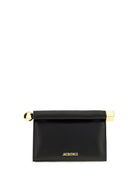 Jacquemus Rond Carré leather Shoulder Bag - Black