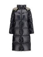 Moncler Harfang long Hooded Down Coat - Black