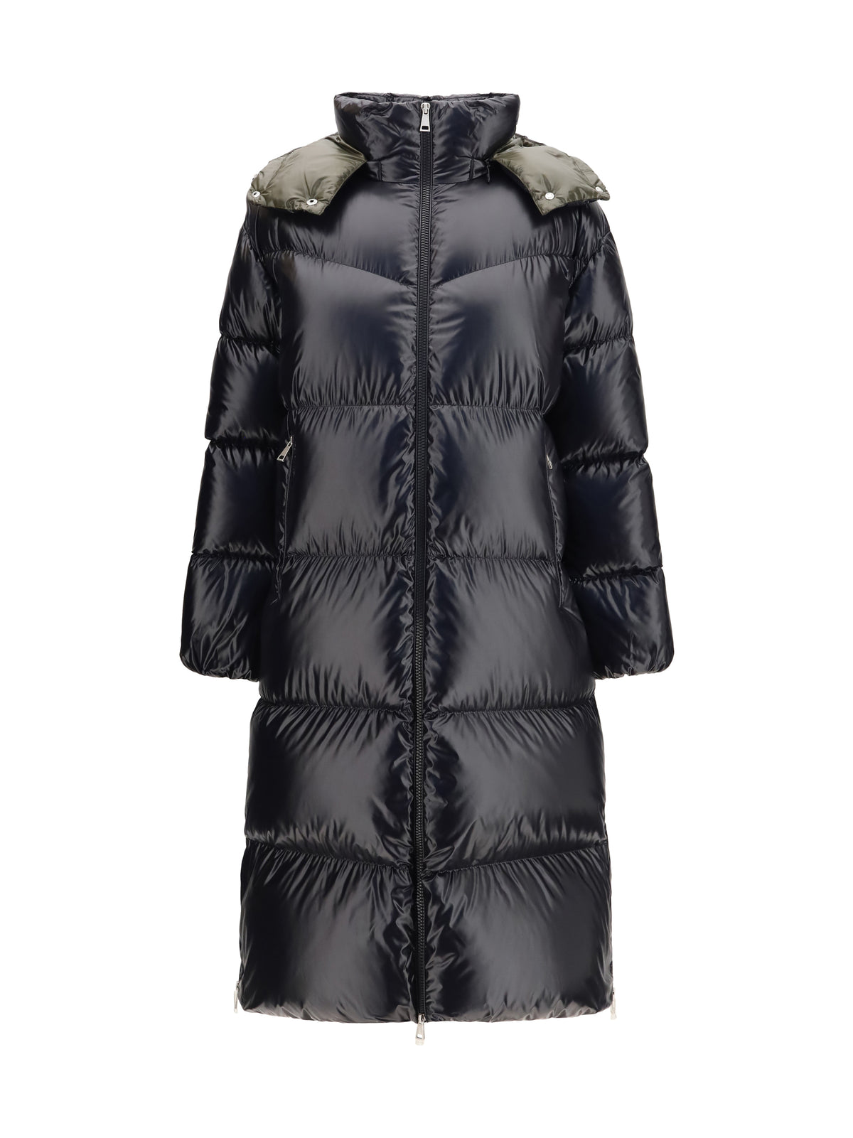 Moncler Harfang long Hooded Down Coat - Black