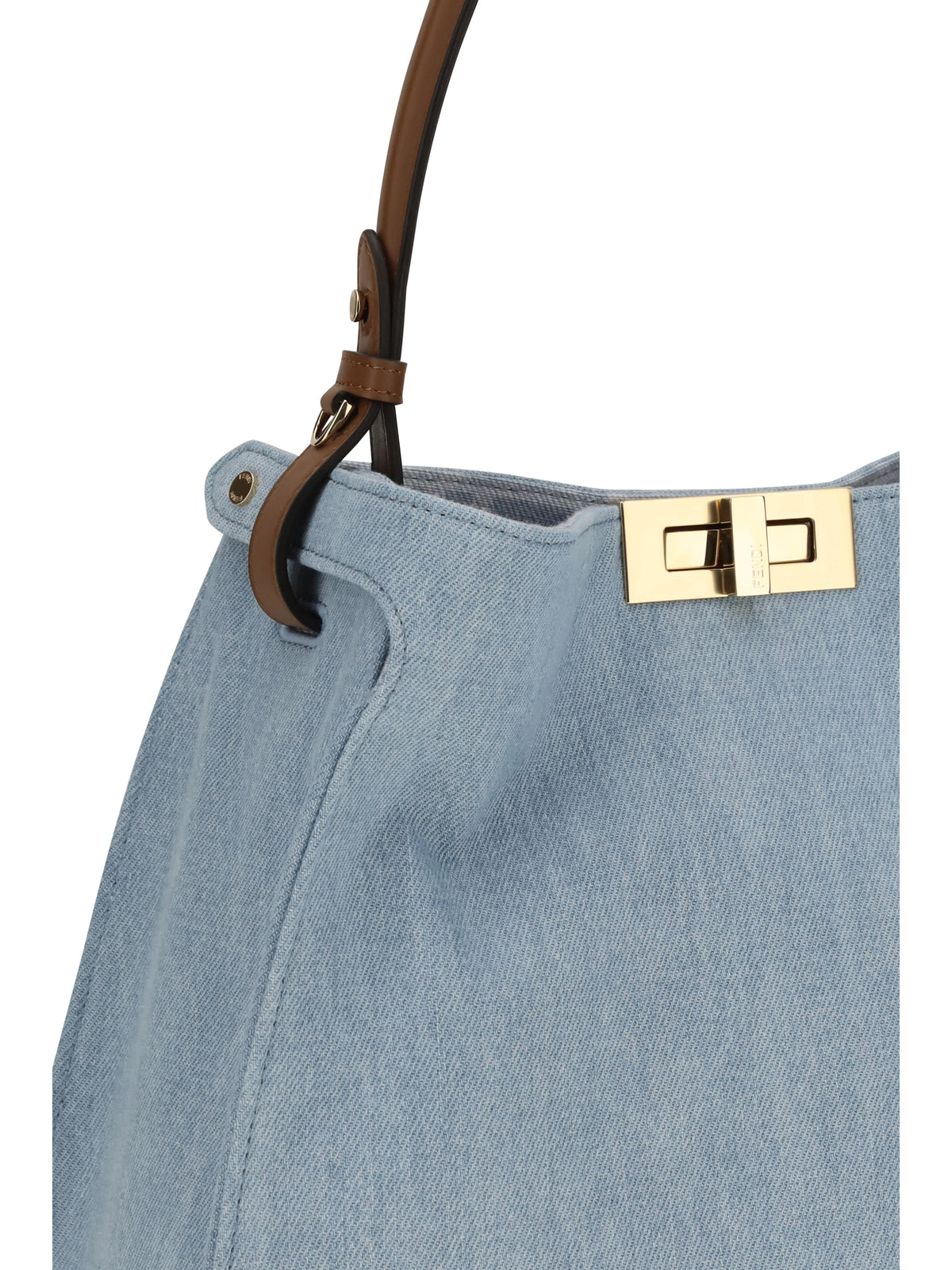 Fendi Medium Way Handbag - Denim Ch+Sellier+Os