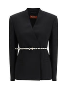 Max Mara Studio Double-breasted cady Jacket - Black