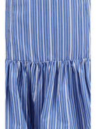 Ganni Striped mini balloon Skirt - Nouvean Navy