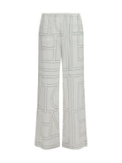 Toteme Monogram Pants - White/Black