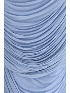 Magda Butrym Draped midi Skirt - Light Blue