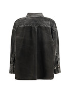The Attico Denim Shirt - Black/White