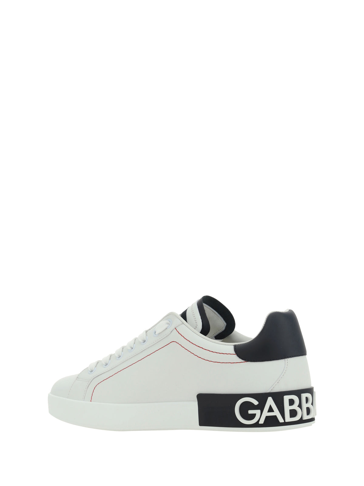 Dolce & Gabbana Leather Sneakers - White/Black