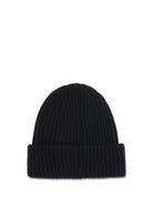 C.P. Company Goggle Beanie Hat in extrafine merino wool - Total Eclipse