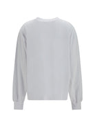 Ganni Teddy Mushroom long-sleeve cotton T-shirt - Bright White