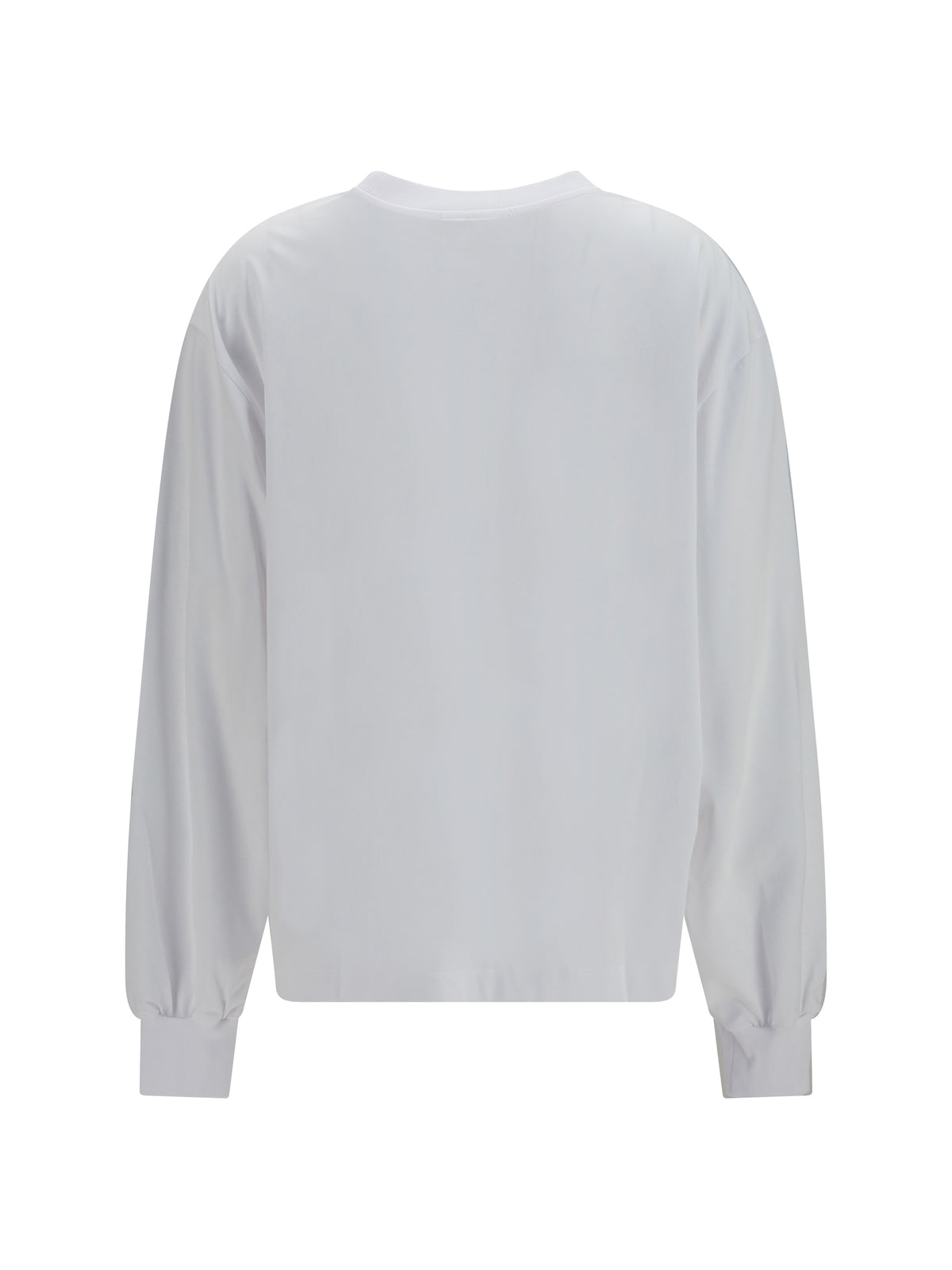 Ganni Teddy Mushroom long-sleeve cotton T-shirt - Bright White