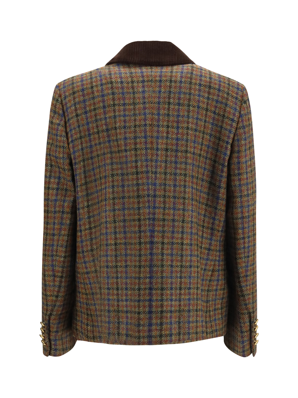 Blazé Milano Blazer Shelley in wool blend tweed - Green/Red Mix