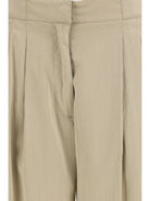 The Row Iven silk and nylon Pants - Beige