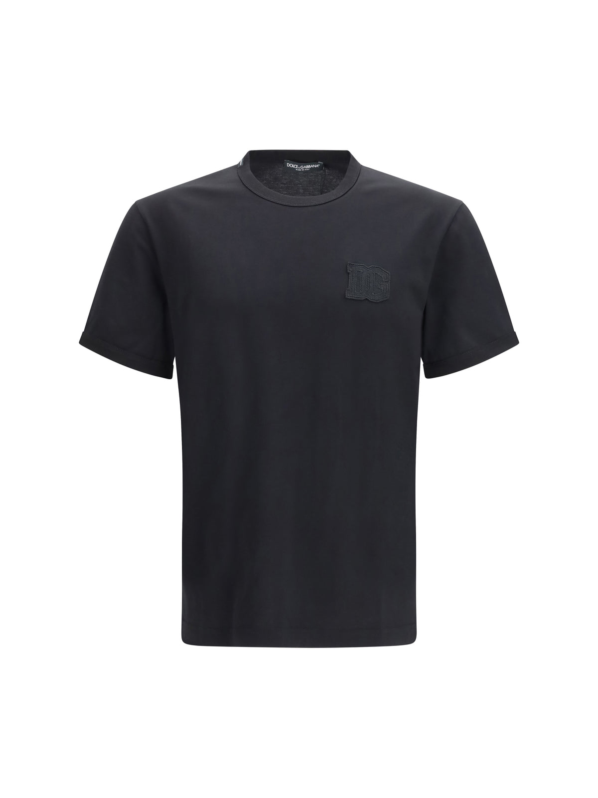 Dolce & Gabbana Cotton T-shirt with patch - Black
