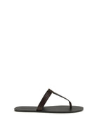 Saint Laurent Babylone thong Sandals - Coffee