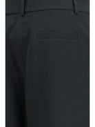 Giorgio Armani High-waisted wide-leg tailored Pants - Swamp