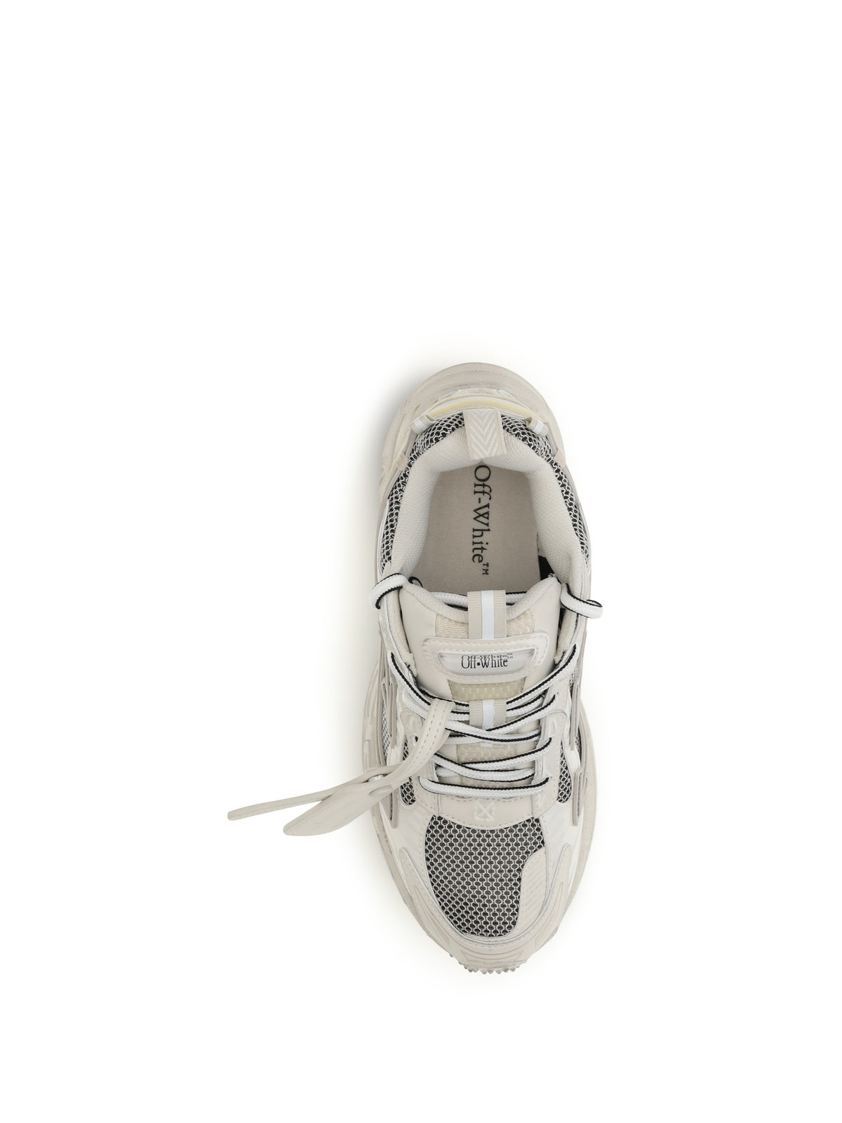 Off-White Be Right Back Worn Out Sneakers - Beige/ Grey