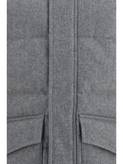 Brunello Cucinelli Cashmere Down Jacket - Grey Chiaro+Piombo