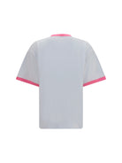Versace Cotton jersey T-shirt - White + Guava