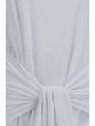 Toteme Draped-waist jersey T-shirt - White