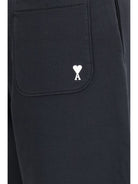 Ami Paris Ami de Cœur cotton Sweatpants - Noir/Blanc Creme