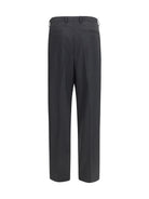 Dolce & Gabbana Wide-leg wool blend tailored Pants - Black