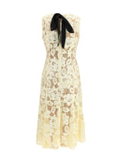Self-Portrait Crochet lace midi Dress - Yellow