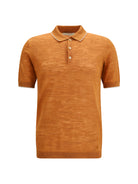 Brooksfield Linen blend Polo - Fox