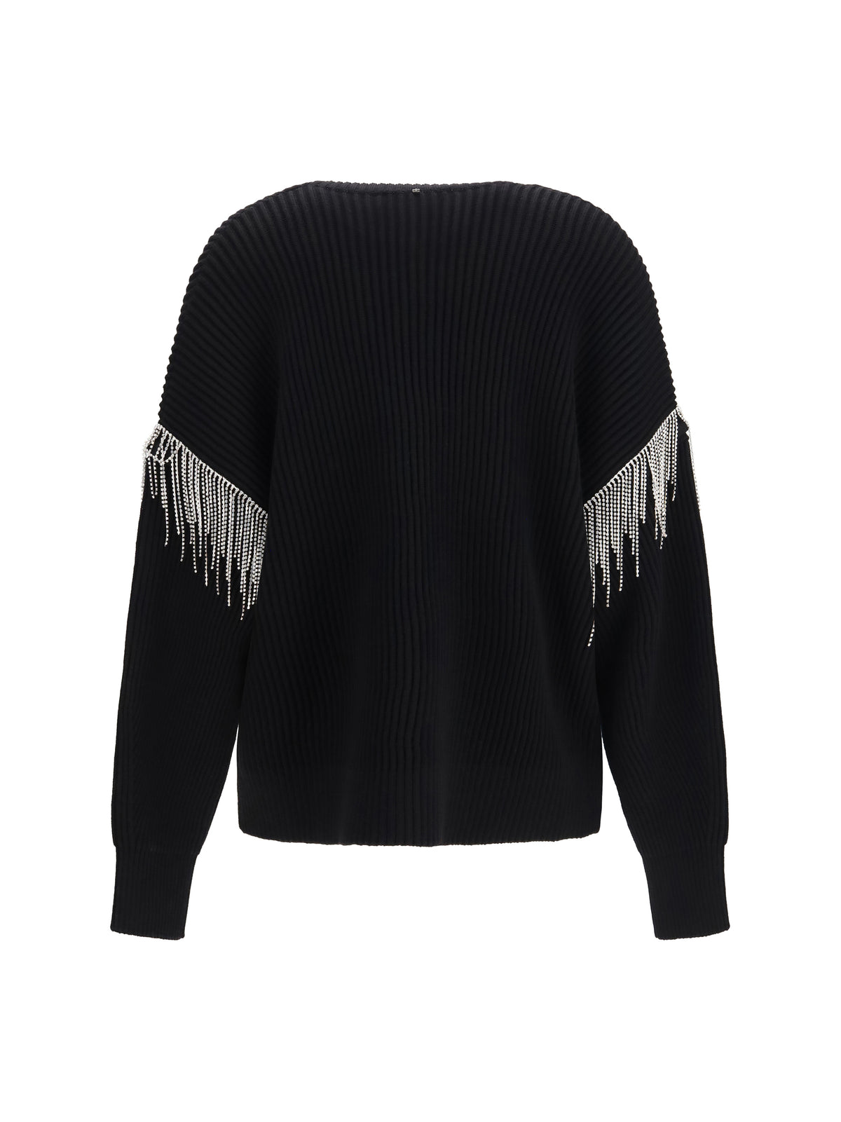Max Mara Sportmax Pagine virgin wool Cardigan with sparkling details - Black Unito