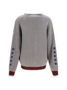 Off-White College Varsity Knit Cardigan - Rosin Port Royal