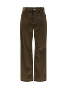 Loewe Cotton corduroy Pants - Brown