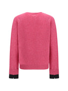 Prada Shetland wool crewneck Sweater - Pink