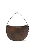 Staud Levi Shoulder Bag - Espresso Distressed