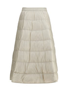 Moncler Padded A-line Skirt - Light Beige