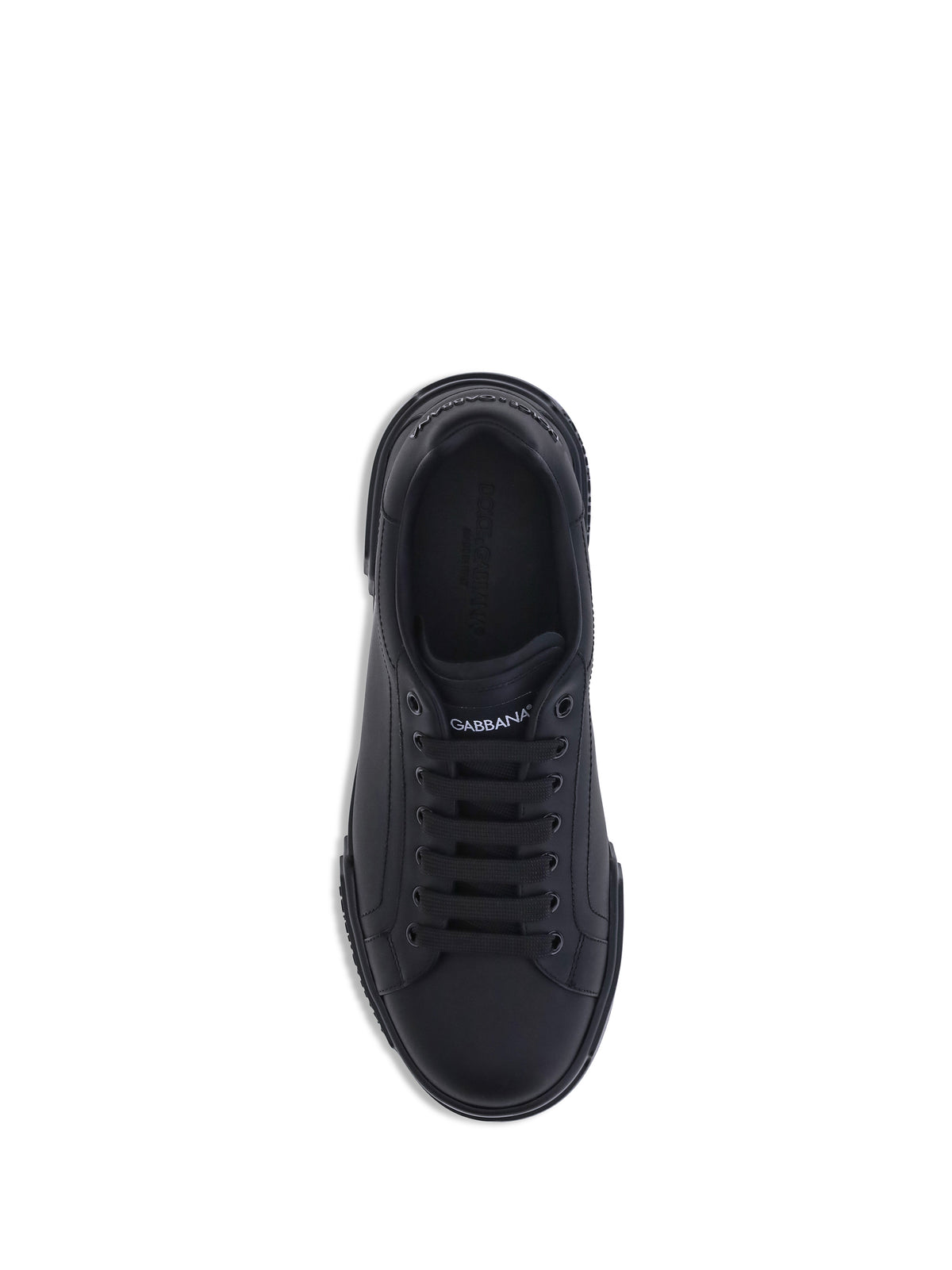 Dolce & Gabbana Leather Sneakers - Black