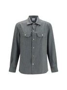 Brunello Cucinelli Virgin wool Shirt - Forest Green