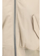 Rick Owens Secchia Flight Bomber in lamb leather - Sand/Euca