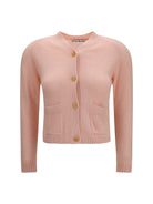 Acne Studios Cashmere V-neck Cardigan - Light Rose Pink