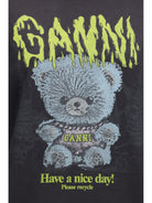 Ganni Forest Teddy graphic T-shirt - Phantom