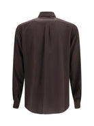 Dolce & Gabbana Martini crêpe de chine Shirt - Testa Di Moro
