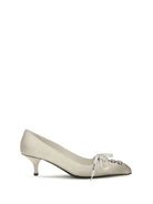 Prada Lace-up antique-finish leather Pumps - Talco
