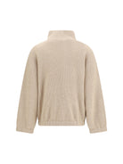 Brunello Cucinelli Cashmere half-zip Sweater - Camel